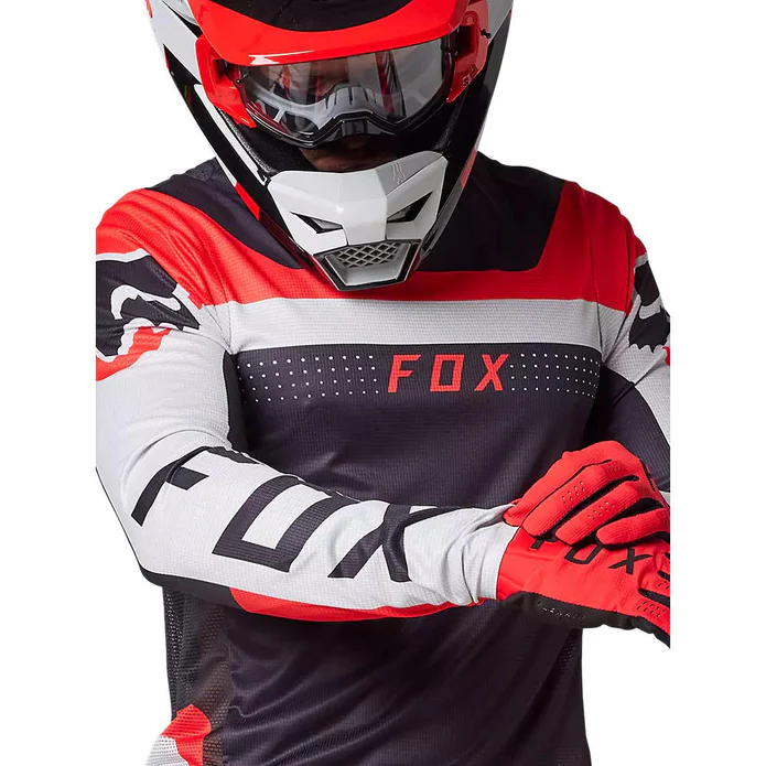 Polera Moto Flexair Efekt Negro/Rojo/Blanco Fox - Imagen 2