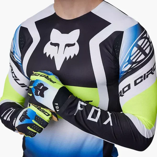 Polera Moto Flexair Pro Circuit Foyl Negro/Blanco Fox - Imagen 2
