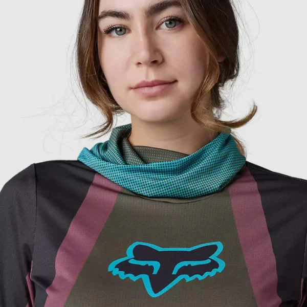 Polera Moto Mujer Ranger Drive Krux SXS Con Cuello Café Fox - Imagen 3
