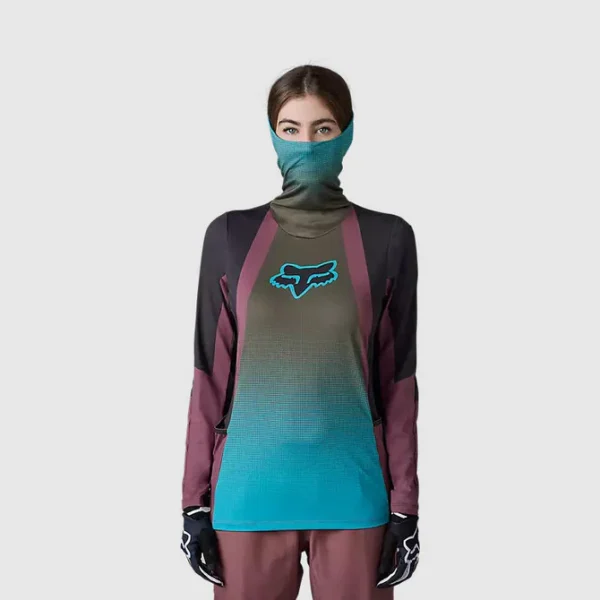 Polera Moto Mujer Ranger Drive Krux SXS Con Cuello Café Fox