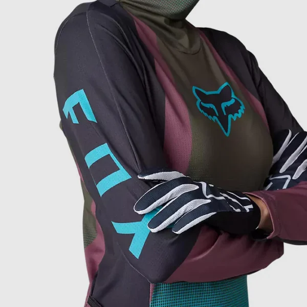 Polera Moto Mujer Ranger Drive Krux SXS Con Cuello Café Fox - Imagen 4