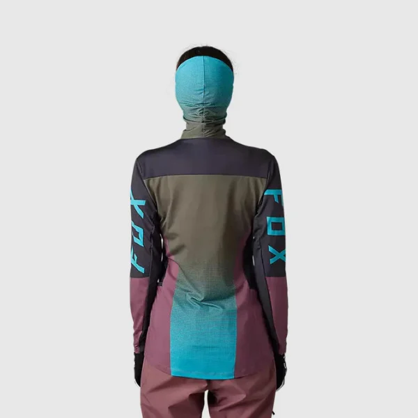 Polera Moto Mujer Ranger Drive Krux SXS Con Cuello Café Fox - Imagen 2