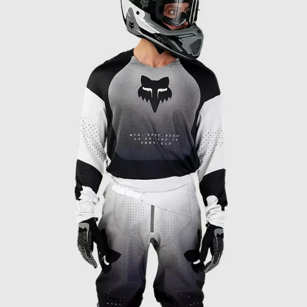 Polera Moto 360 Revise Negro/Blanco Fox - Imagen 2