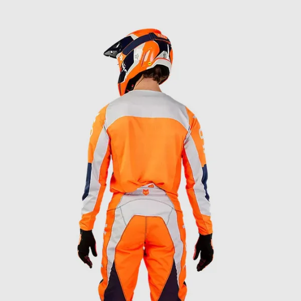 Polera Moto 180 Nitro Naranjo Fluor Fox - Imagen 3