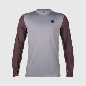 Polera Moto Ranger Off Road Manga Larga Gris Fox