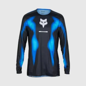 Polera Moto 360 Volatile Negro/Azul Fox