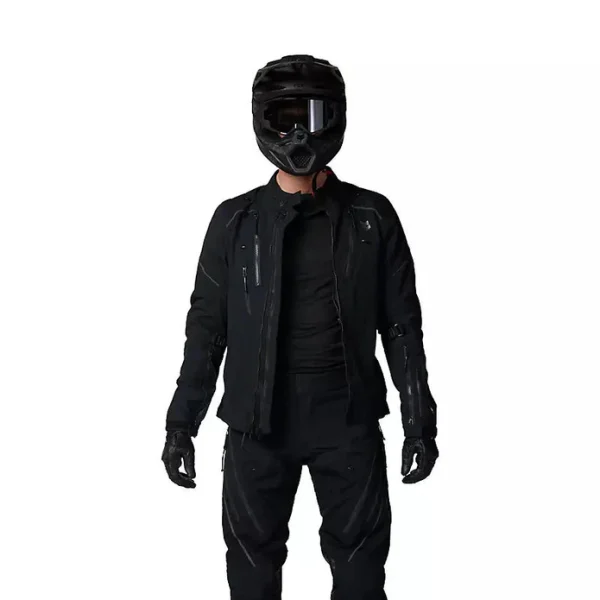 Chaqueta Moto Defend GORE-TEX ADV Impermeable Negro Fox - Imagen 5