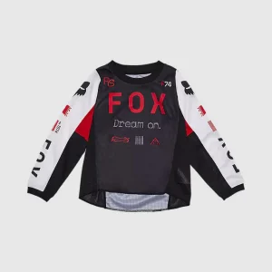 Polera Moto Infantil 180 Race Spec Rojo/Negro Fox