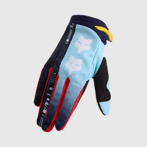 Guantes Moto Niño 180 Elevated Azul Fox