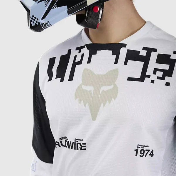 Polera Moto 180 Digi Image Blanco Fox - Imagen 2