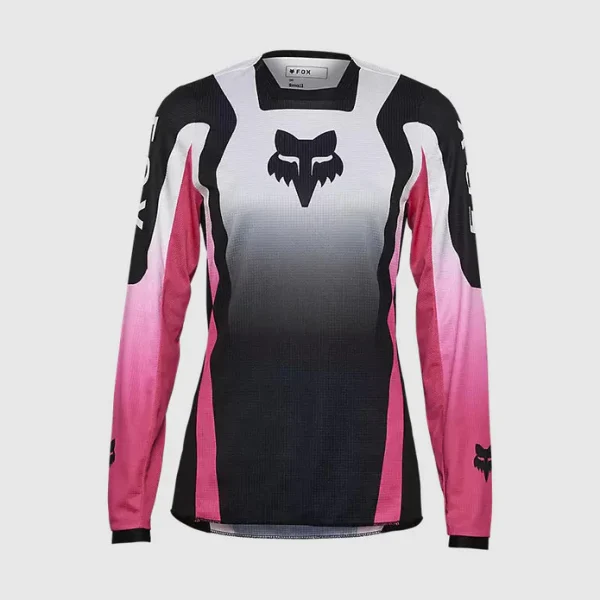 Polera Moto Mujer 180 Lean Negro/Rosado Fox