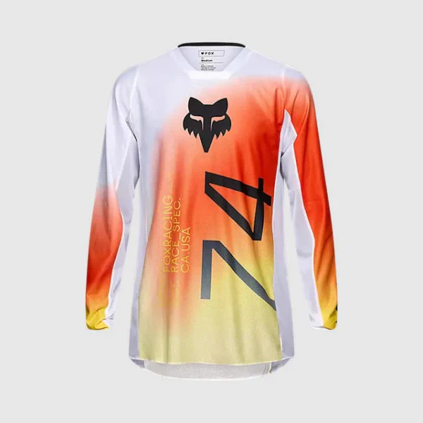 Polera Moto Air Haze 180 Blanco Fox