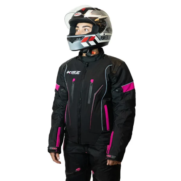 Chaqueta Moto Calle Streetflow Apex Negro Kmz