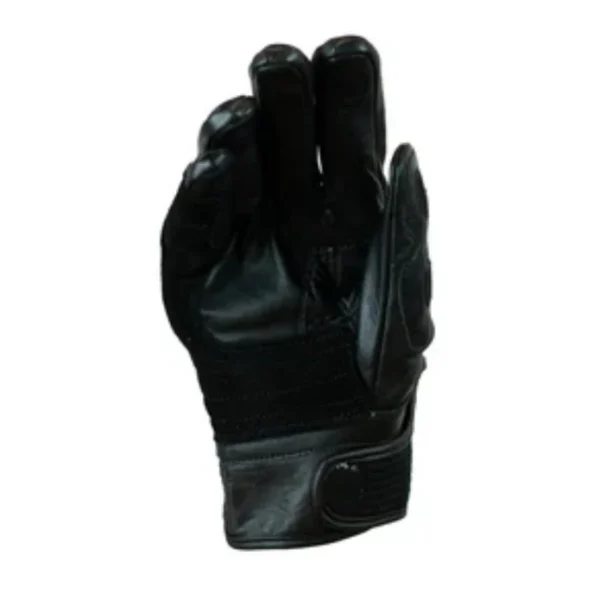 Guantes Moto Calle Velcro II Negro KMZ - Imagen 2