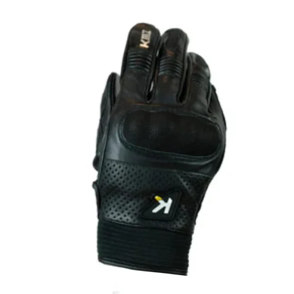 Guantes Moto Calle Velcro II Negro KMZ