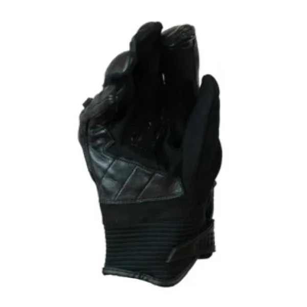 Guantes Moto Calle Leather III Negro/Amarillo KMZ - Imagen 2