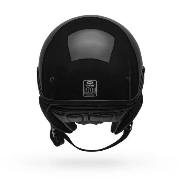 Casco Moto Calle Pit Boss Negro Certificado QR Bell - Imagen 4