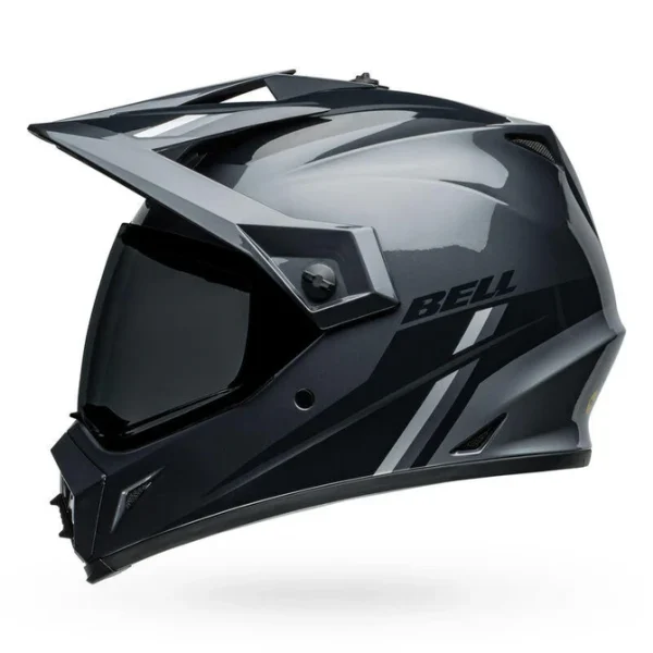 Casco Moto Calle MX-9 Adventure Mips Alpine Gris Carbon Certificado QR Bell