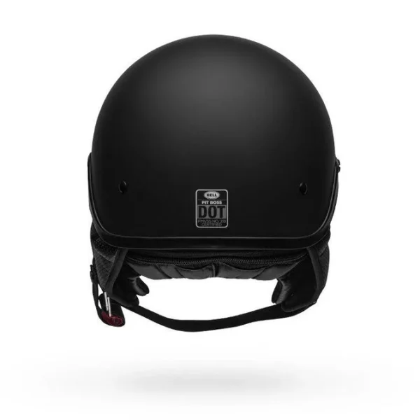 Casco Moto Calle Pit Boss Negro Mate Certificado QR Bell - Imagen 3