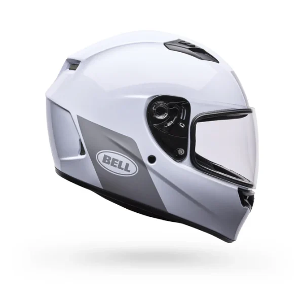 Casco Moto Calle Qualifier Clip Blanco Certificado QR Bell - Imagen 2