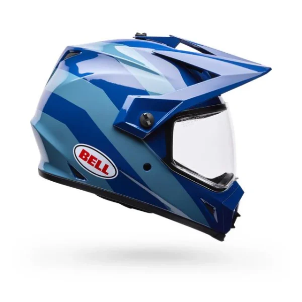 Casco Moto Calle MX-9 ADV Azul Certificado QR Bell - Imagen 2