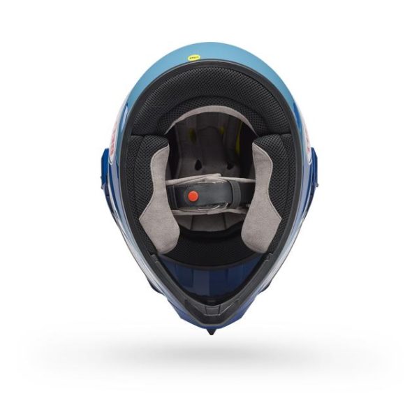 Casco Moto Calle MX-9 ADV Azul Certificado QR Bell - Imagen 5