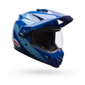 Casco Moto Calle MX-9 ADV Azul Certificado QR Bell