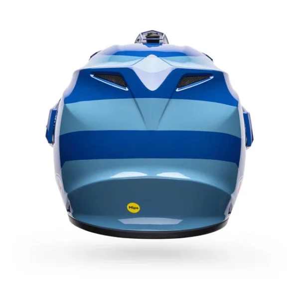 Casco Moto Calle MX-9 ADV Azul Certificado QR Bell - Imagen 4