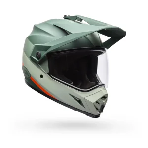Casco Moto Calle MX-9 ADV Verde Certificado QR Bell