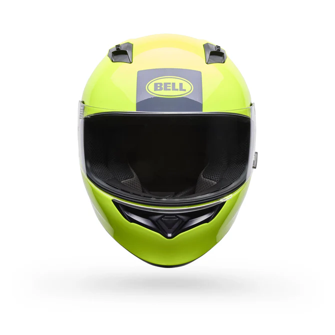 Casco Moto Calle Qualifier Clip Amarillo Certificado QR Bell - Imagen 3
