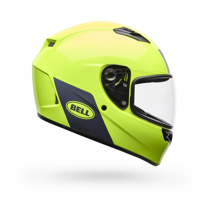 Casco Moto Calle Qualifier Clip Amarillo Certificado QR Bell - Imagen 2
