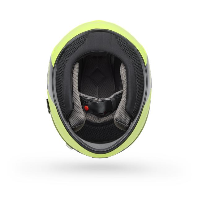 Casco Moto Calle Qualifier Clip Amarillo Certificado QR Bell - Imagen 5