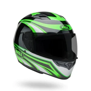 Casco Moto Calle Qualifier Verde Certificado QR Bell