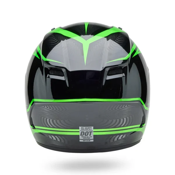 Casco Moto Calle Qualifier Verde Certificado QR Bell - Imagen 6