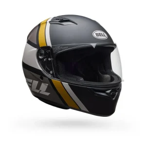 Casco Moto Calle Qualifier Chasm Negro Dorado Certificado QR Bell