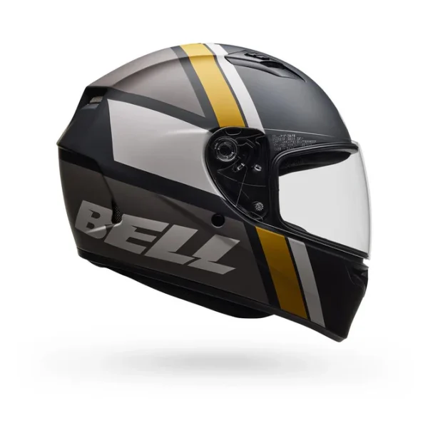Casco Moto Calle Qualifier Chasm Negro Dorado Certificado QR Bell - Imagen 2