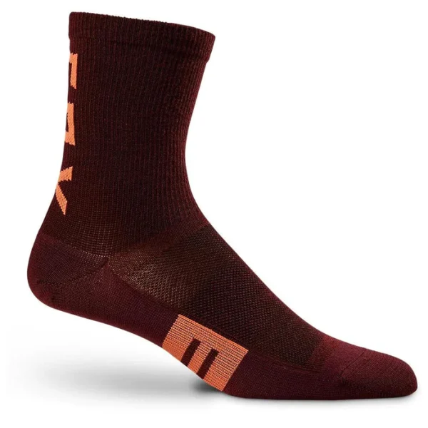 Calcetines Bicicleta Mujer Flexair 6" Merino Morado Fox