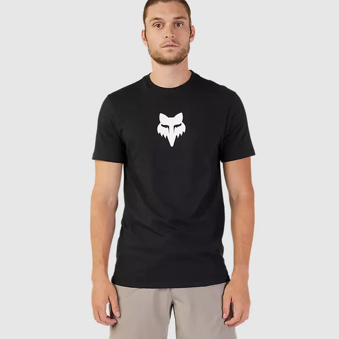 Polera Lifestyle Fox Head Premium Negro/Blanco Fox