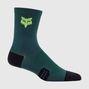 Calcetines Bicicleta Ranger 6" Esmeralda Fox