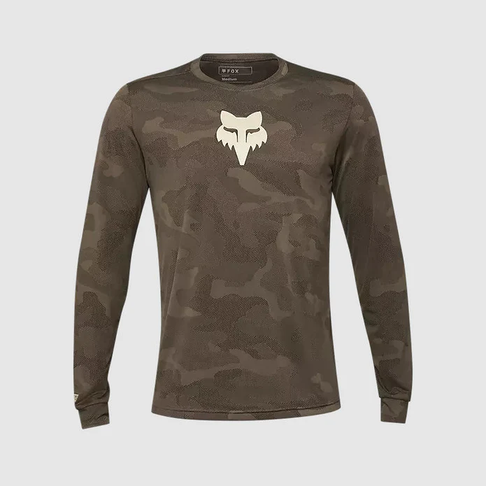 Polera Bicicleta Ranger TruDri™ Manga Larga Café Fox