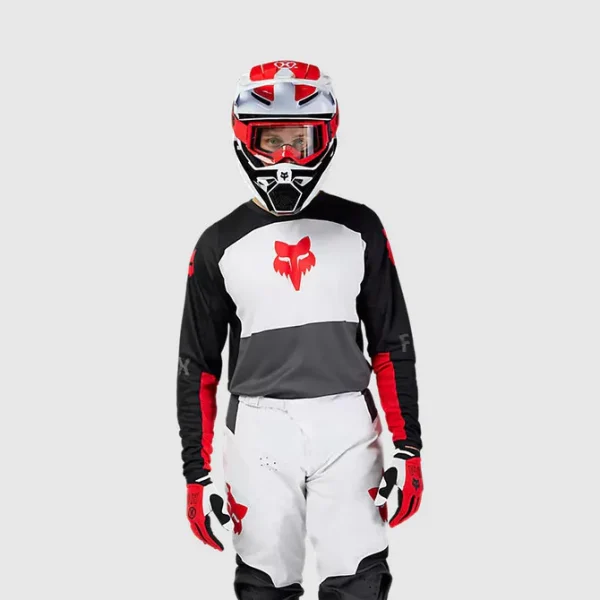 180 Traje Moto Flow Wht/Rd Fox