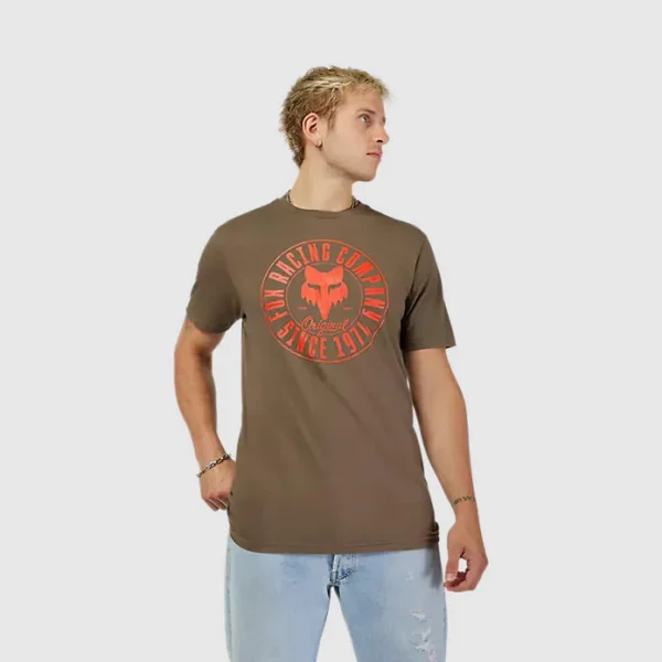 Polera Lifestyle Emblem Premium Cafe Fox