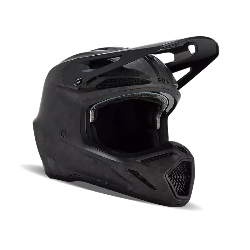 Casco V3 RS Carbon Matte Solid Blk Fox - Imagen 2