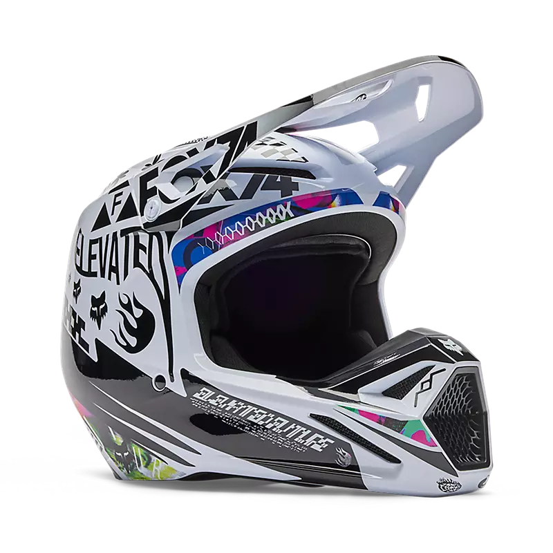 Casco V1 Image Cosmo Wht/Blk Fox - Imagen 2