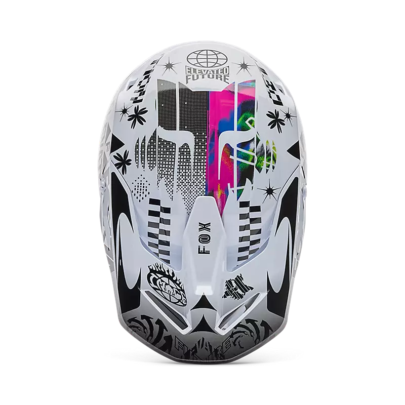 Casco V1 Image Cosmo Wht/Blk Fox - Imagen 5