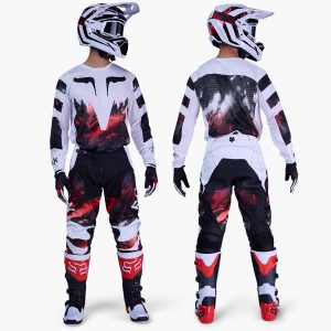 180 Traje Fox Kairos Wht/Flo/Rd