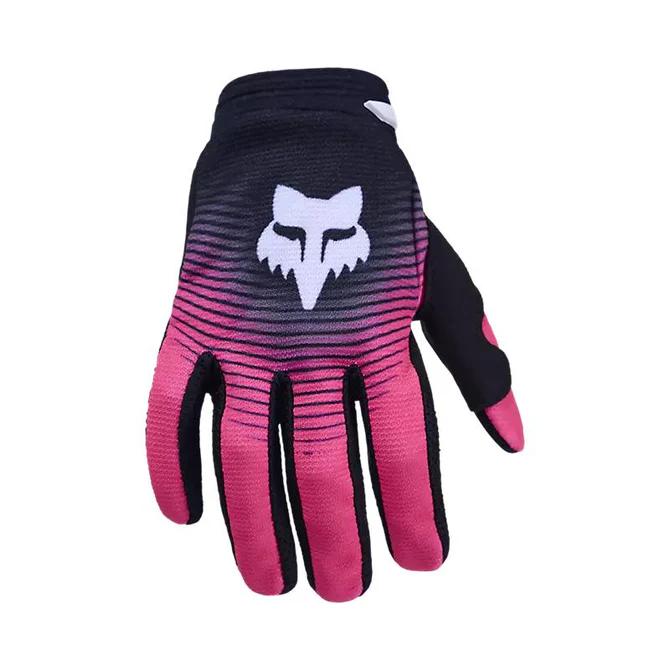Guantes Moto Niño 180 Collect Negro/Rosado Fox