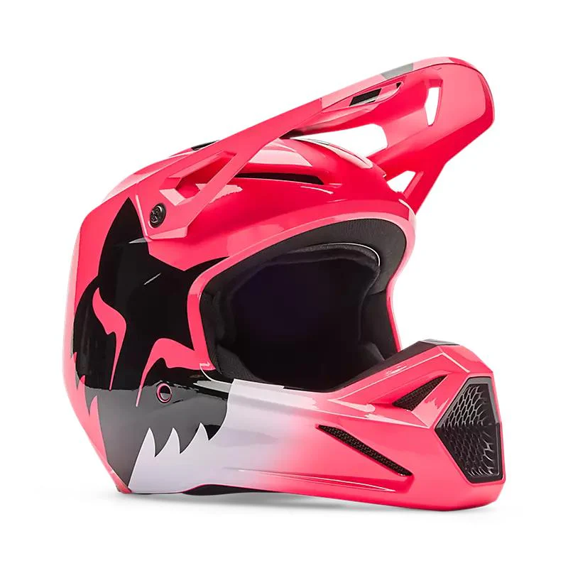 Casco Moto V1 Shield Rosado Fox - Imagen 2