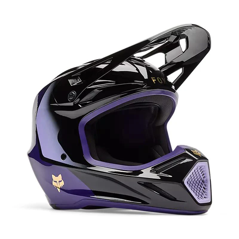 Casco Moto V3 Drip Morado Fox - Imagen 2