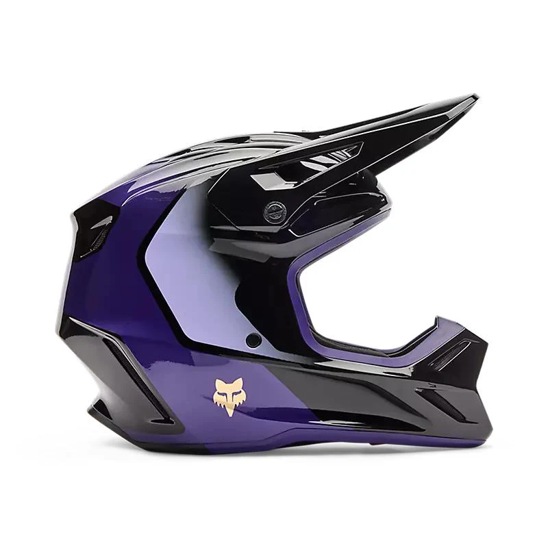 Casco Moto V3 Drip Morado Fox